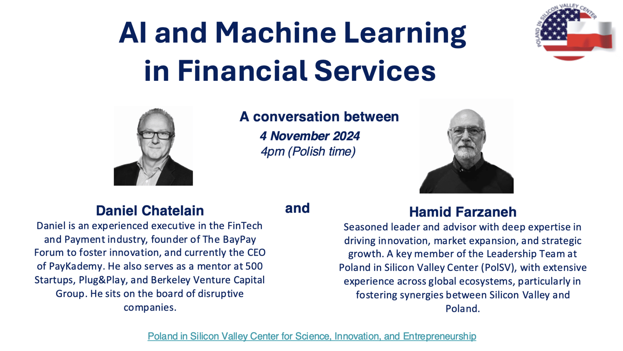 II Webinar for Polish partner universities. Topic: The Transformative Impact of AI and Machine Learning in Financial Services